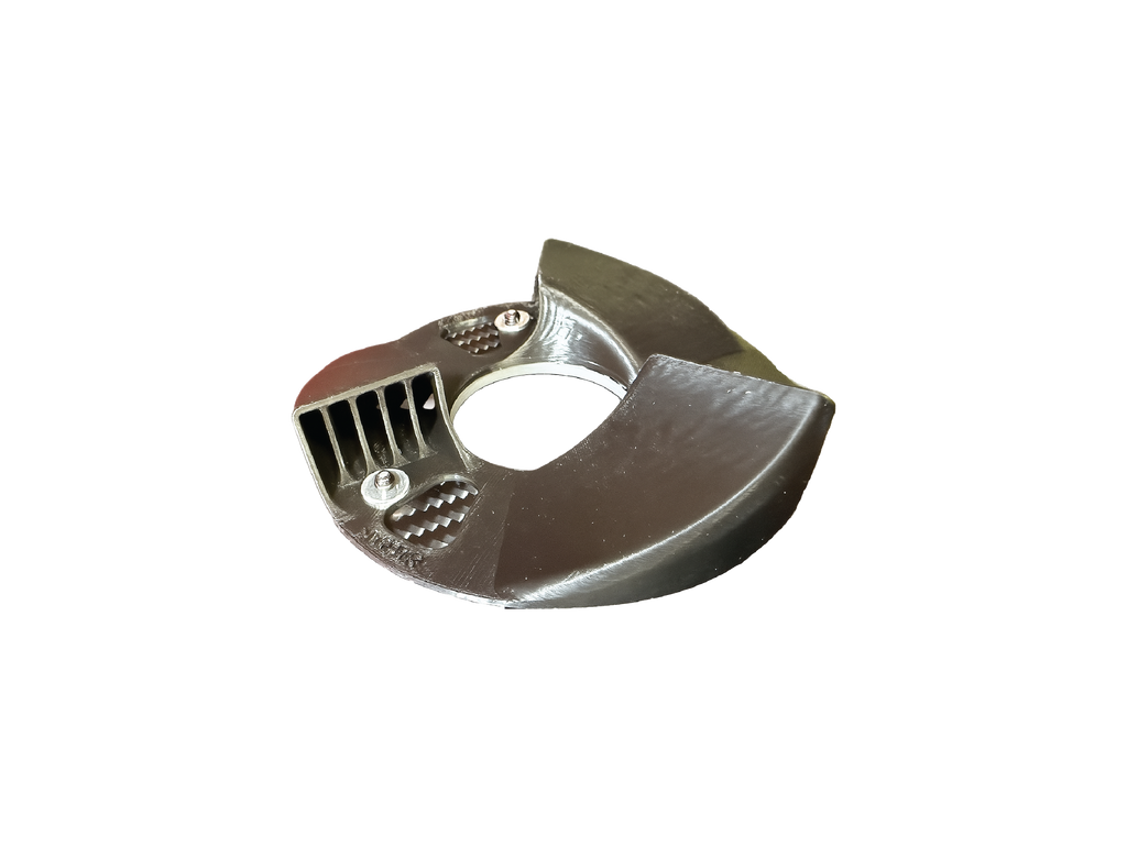 Ventilateur gauche 3TX-TRAK de la marque 3TRX-TRAK, montrant la grille de protection et le moteur du ventilateur.